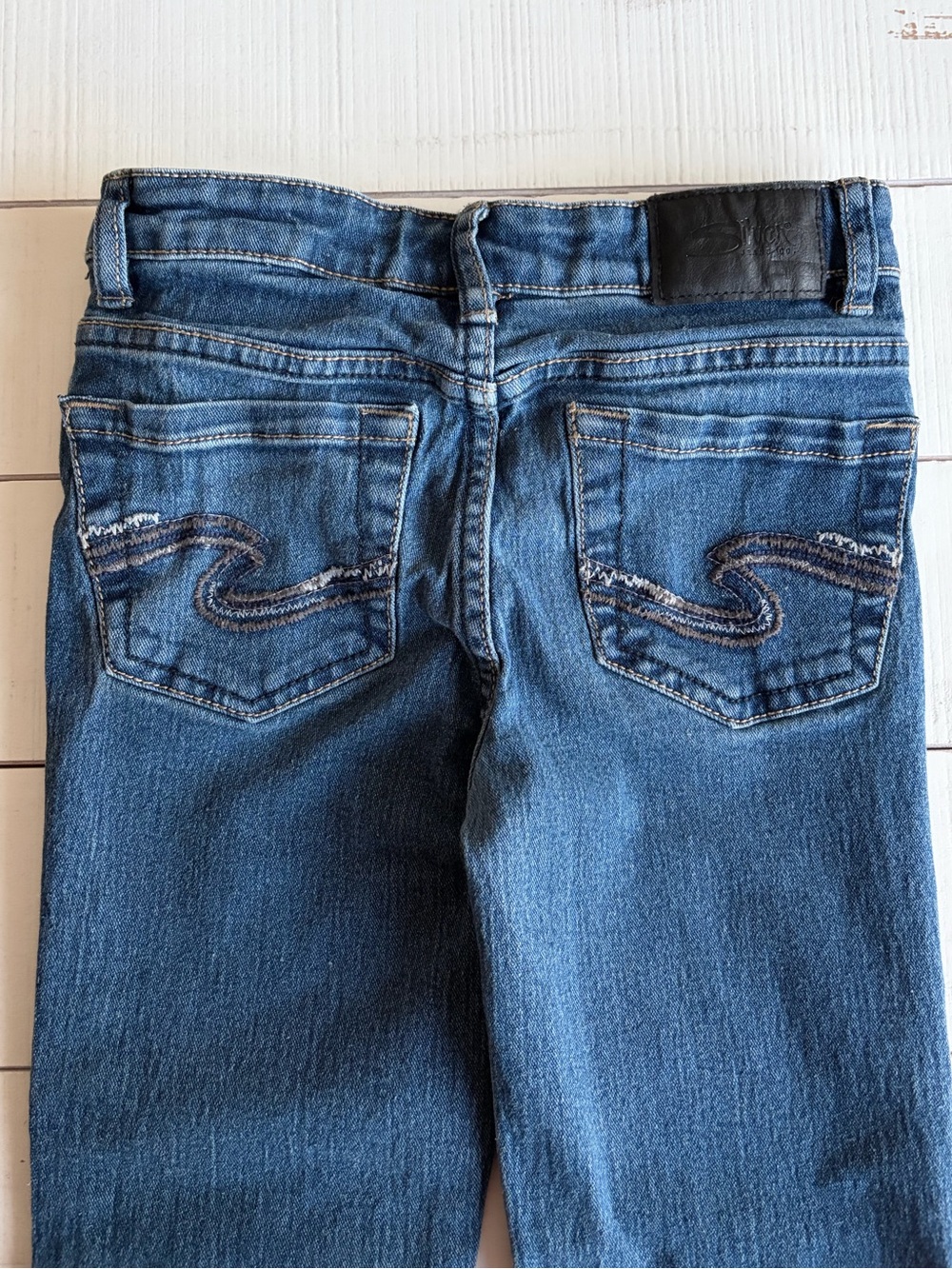 Silver Jeans Co. 5-Pocket Medium Wash Kids Blue Jeans Boys 6 - Picture 10 of 12